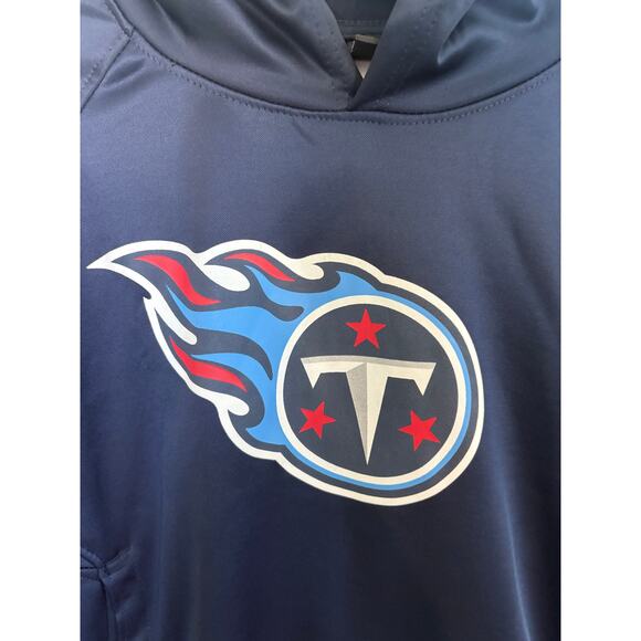 NFL Outerstuff Boys Tennessee Titans Logo Performance Hoodie Blue Size XL 18/20 - Picture 5 of 6